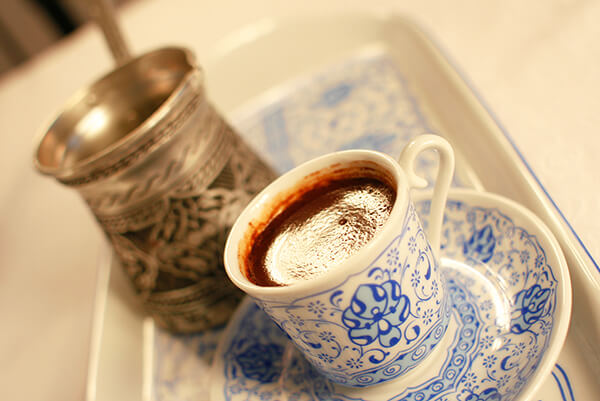 Turkish coffee is very delicious